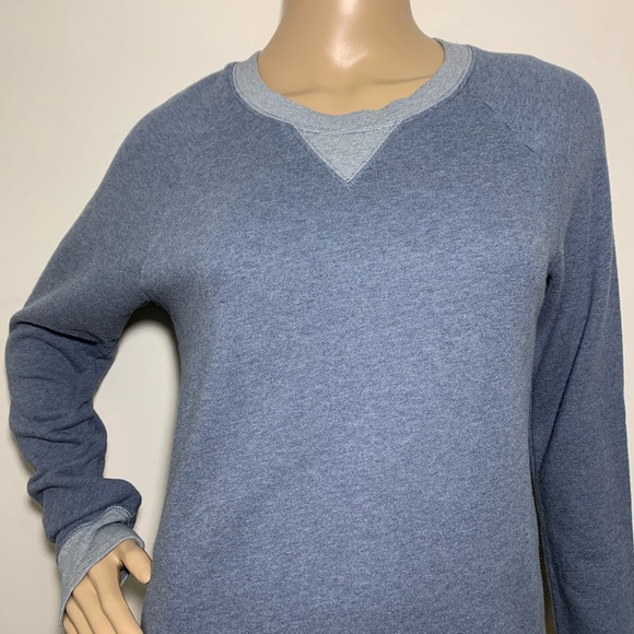 J Crew Blue Cotton Crewneck Pullover Sweatshirt XS - Picture 2 of 5